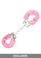 Playful Furry Cuffs White