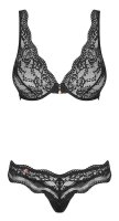 Obsessive Bra and Panty Set Black S - XL