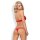 Obsessive Bra and Thong Red S - XL