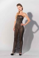 Bedrucktes Datex Schlauchkleid mit Längsstreifen S - XL