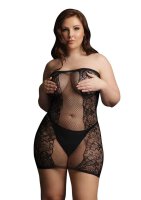 Strapless Mini Dress Black One Size - Queen Size