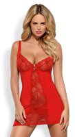 Obsessive Heartina Dress with Lace Red S - XL