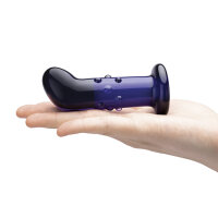 Glas Rechargeable Remote Controlled Vibrating Dotted  G-Spot/P-Spot Plug