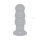 Glas Rechargeable Remote Controlled  Vibrating Beaded Buttplug