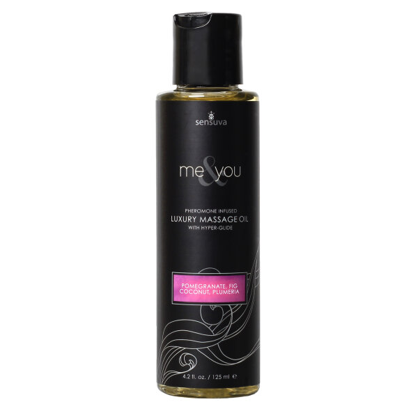 Sensuva - Me & You Pomegranate, Fig, Coconut & Plumeria Massage Oil 125 ml
