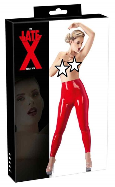 Latex Leggings rot S - XL