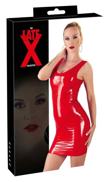 Latex-Minikleid rot XS - 2XL