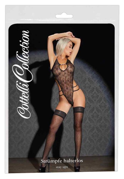 Halterlose Strümpfe Pünktchen 2/S