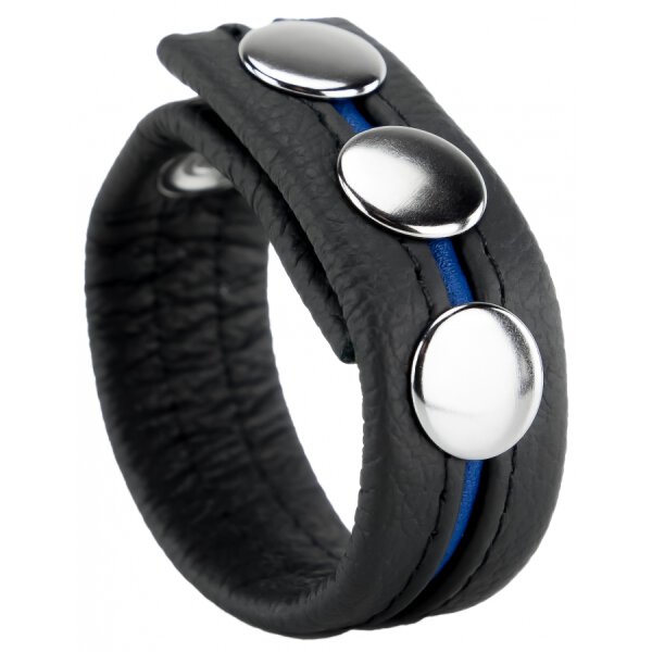 Leather Cockring Blue