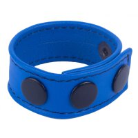 Cocky Blue Leather Cockring