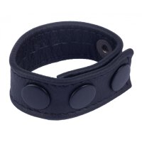 Cocky Leather Cockring Black