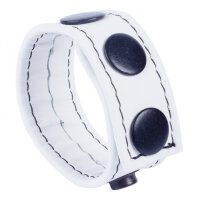 Cocky White Leather Cockring