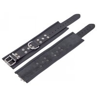 Leather Ankle Cuffs Black