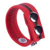 Leather Cockring Tippy Red