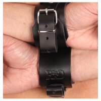 Leather Collar With Integrated Handcuffs