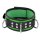 Leather Necklace 3 Rings D Green-Black