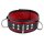 Leather Necklace 3 Rings D Red-Black