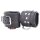 Padded Leather Wrist Cuffs Black