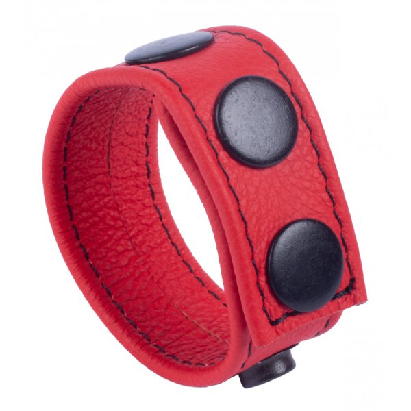 Red Cocky Leather Cockring