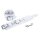 Ultra White Leather Handcuffs