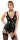 Latex Strapshemd schwarz XS - 2XL