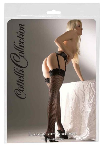 Netzstrümpfe mit Spitze S - L