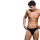 Microfiber Thong Black S/M - L/XL