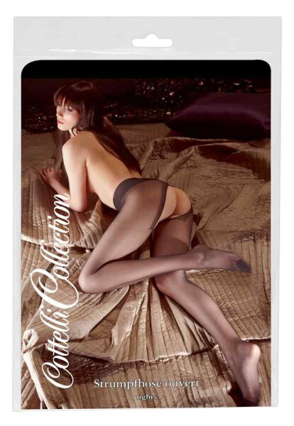 Strumpfhose offen schwarz XS - XL