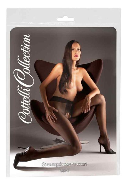 Strumpfhose offen schwarz S - XL