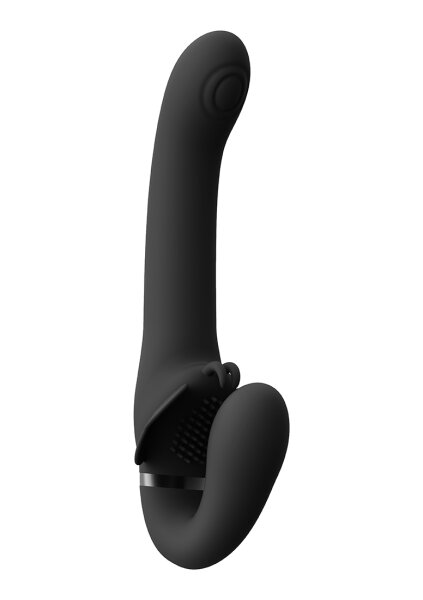 Satu - Pulse-Wave & Vibrating Strapless Strap-On - Black