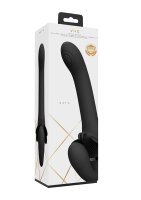 Satu - Pulse-Wave & Vibrating Strapless Strap-On - Black