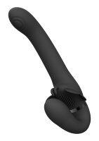 Satu - Pulse-Wave & Vibrating Strapless Strap-On - Black