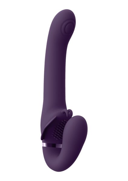 Satu - Pulse-Wave & Vibrating Strapless Strap-On - Purple