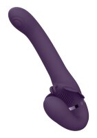 Satu - Pulse-Wave & Vibrating Strapless Strap-On - Purple
