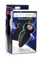 Booty Sparks Silicone Light-Up Large Anal Plug - Black...