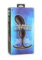 Premium Silicone Weighted Prostate Plug - Large - Black 4,6 cm