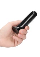 Thumby - Glass Vibrator - With Suction Cup and Remote - Rechargeable - 10 Speed - Black