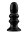 Ribbly - Glass Vibrator - With Suction Cup and Remote - Rechargeable - 10 Speed - Black