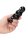 Ribbly - Glass Vibrator - With Suction Cup and Remote - Rechargeable - 10 Speed - Black