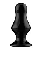 Missy - Glass Vibrator - With Suction Cup and Remote - Rechargeable - 10 Speed - Black