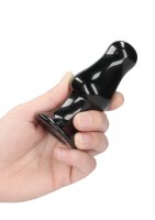 Missy - Glass Vibrator - With Suction Cup and Remote - Rechargeable - 10 Speed - Black