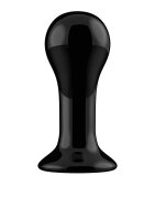 Globy - Glass Vibrator - With Suction Cup and Remote - Rechargeable - 10 Speed - Black