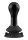 Globy - Glass Vibrator - With Suction Cup and Remote - Rechargeable - 10 Speed - Black