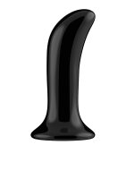 Prickly - Glass Vibrator - With Suction Cup and Remote - Rechargeable - 10 Speed - Black