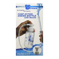 CleanStream Pump Action Enema Bottle with Nozzle