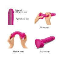 Strap-On-Me Sliding Skin Realistic Dildo Fuchsia M 13,4