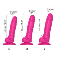 Strap-On-Me Sliding Skin Realistic Dildo Fuchsia L 14,2cm