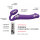 Strap-On-Me Vibrating Bendable Strap-On L Purple