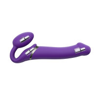 Strap-On-Me Vibrating Bendable Strap-On M Purple