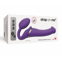 Strap-On-Me Vibrating Bendable Strap-On M Purple